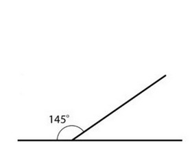 14. Choose the angle of 145° in the diagrams below.