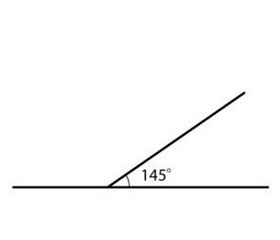 14. Choose the angle of 145° in the diagrams below.