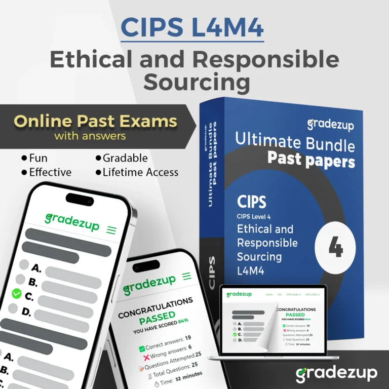 CIPS L4M4 exam past papers 2025 with detailed answers