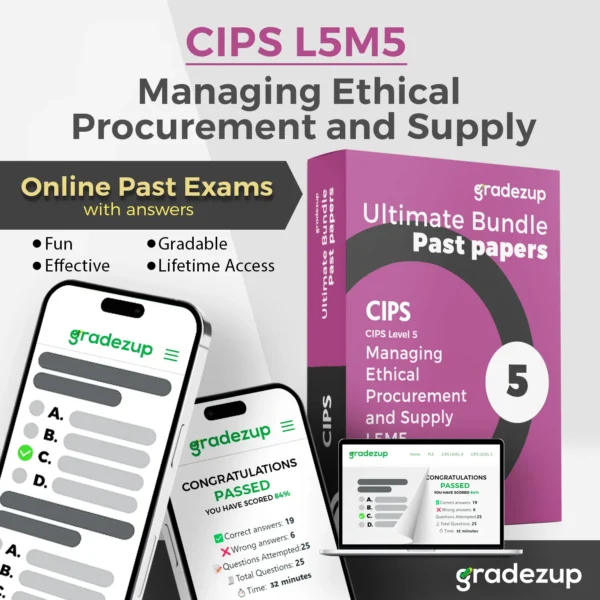 CIPS L5M5 exam past papers 2025 with detailed answers