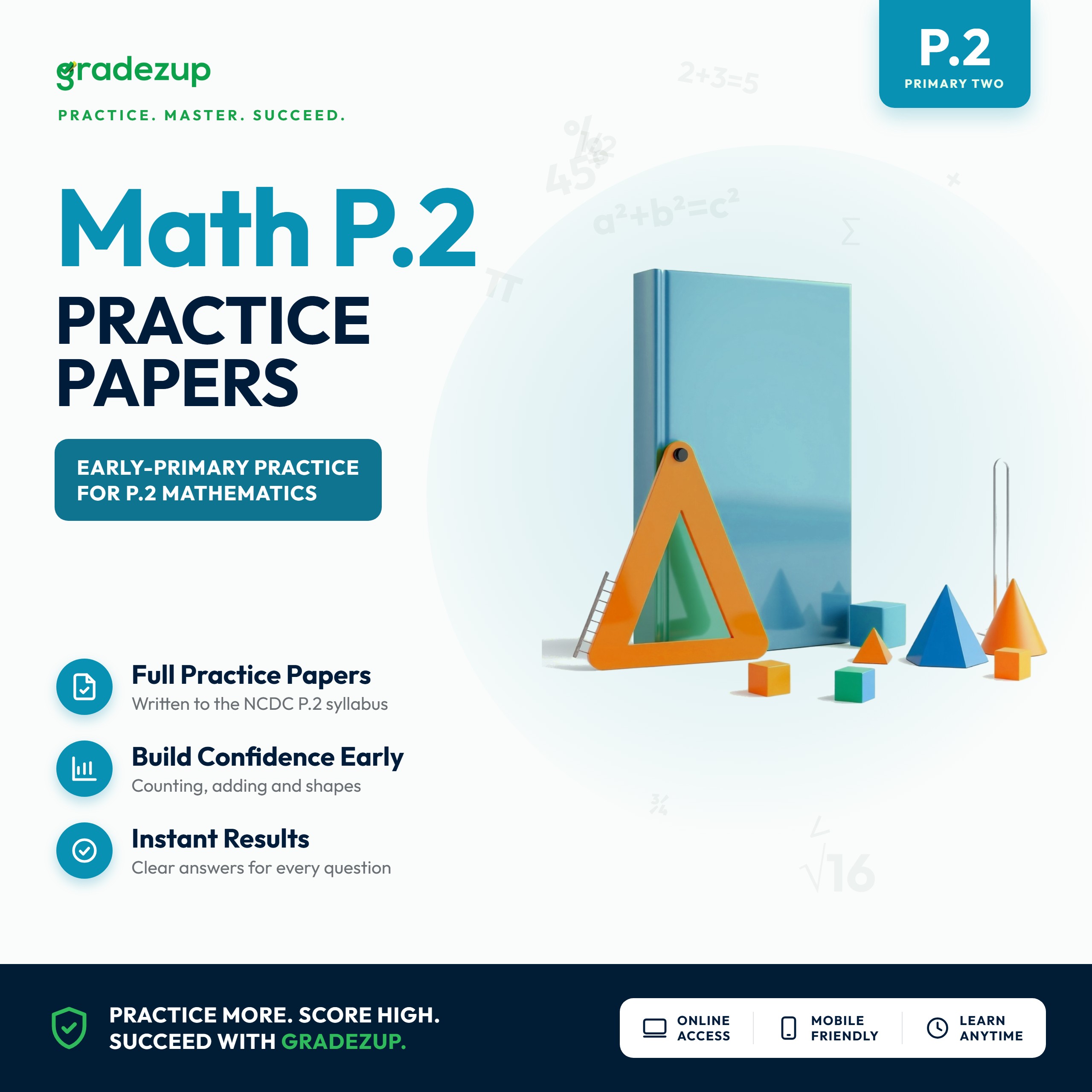 Primary 2 (P.2) - Mathematics - practice exams